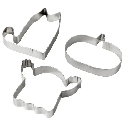 IKEA KUSTFYR (ИКЕА КУСТФИР) — Формочки для печенья, 3 шт., нерж. сталь