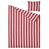 IKEA SLÅNHÖSTMAL (ИКЕА СЛОНХЁСТМАЛ) — Пододеяльник и наволочка, светло-розовый тёмно-красный/полоски 150х200/50х60 см — фото 5
