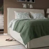 IKEA INDIRA (ИКЕА ИНДИРА) — Покрывало, серо-зелёный 230х250 см — фото 3