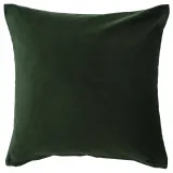 IKEA SANELA (ИКЕА САНЕЛА) — Чехол на подушку, тёмно-зелёный 50х50 см — фото 1