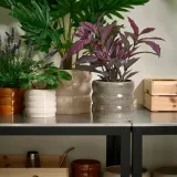 IKEA HASSELBUKETT (ИКЕА ХАССЕЛБУКЕТТ) — Кашпо для цветов, для дома/улицы серое 15 см — фото 2