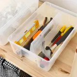 IKEA SAMLA (ИКЕА САМЛА) — Вставка для контейнера 11/22 л, прозрачная 37x25x12 см — фото 2