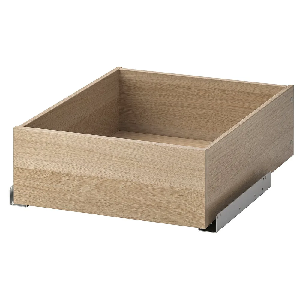 IKEA KOMPLEMENT (ИКЕА КОМПЛИМЕНТ) — Ящик, имитация дуба, беленый 50х58 см