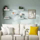 IKEA LACK (ИКЕА ЛАКК) — Полка настенная, белая 30x26 см — фото 2