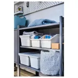 IKEA SOCKERBIT (ИКЕА СОСКЕРБИТ) — Контейнер, белый 19x26x15 см — фото 5