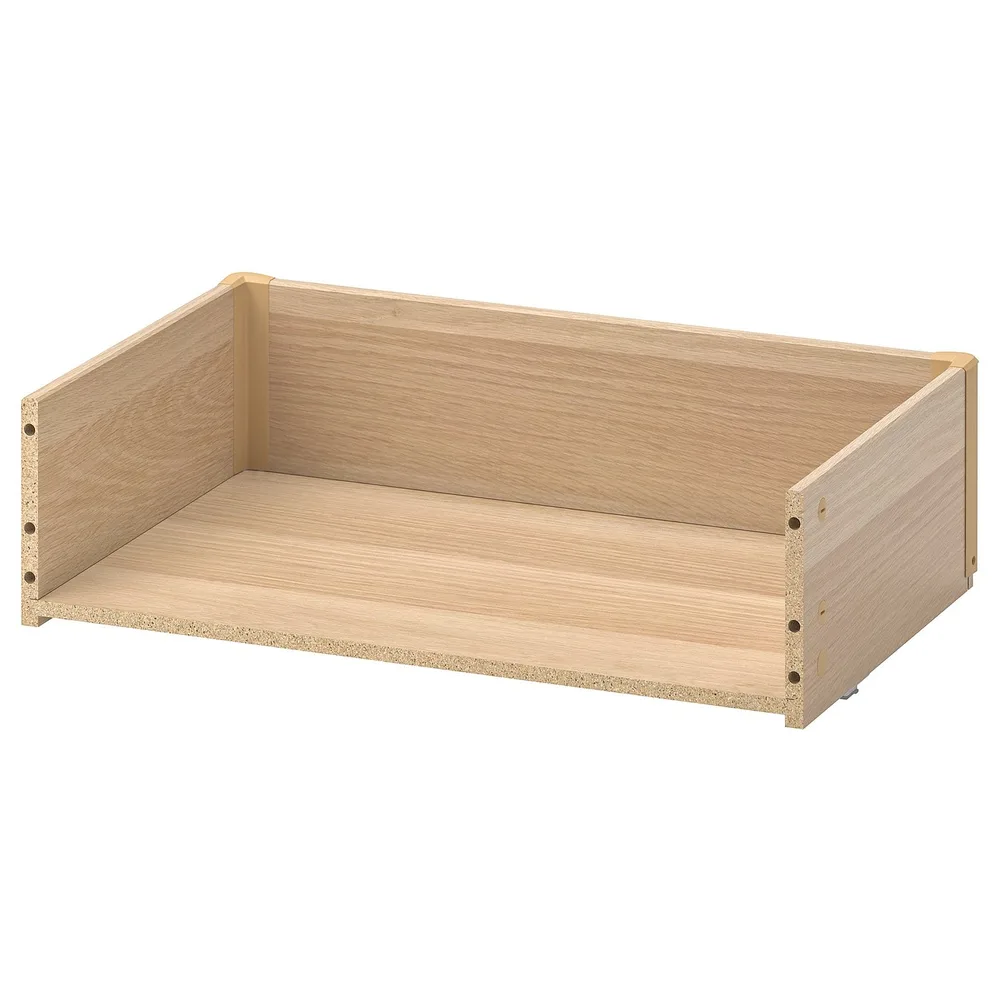 IKEA BESTÅ (ИКЕА БЕСТО) — Каркас ящика, имитация дуба, беленый 60х15х40 см
