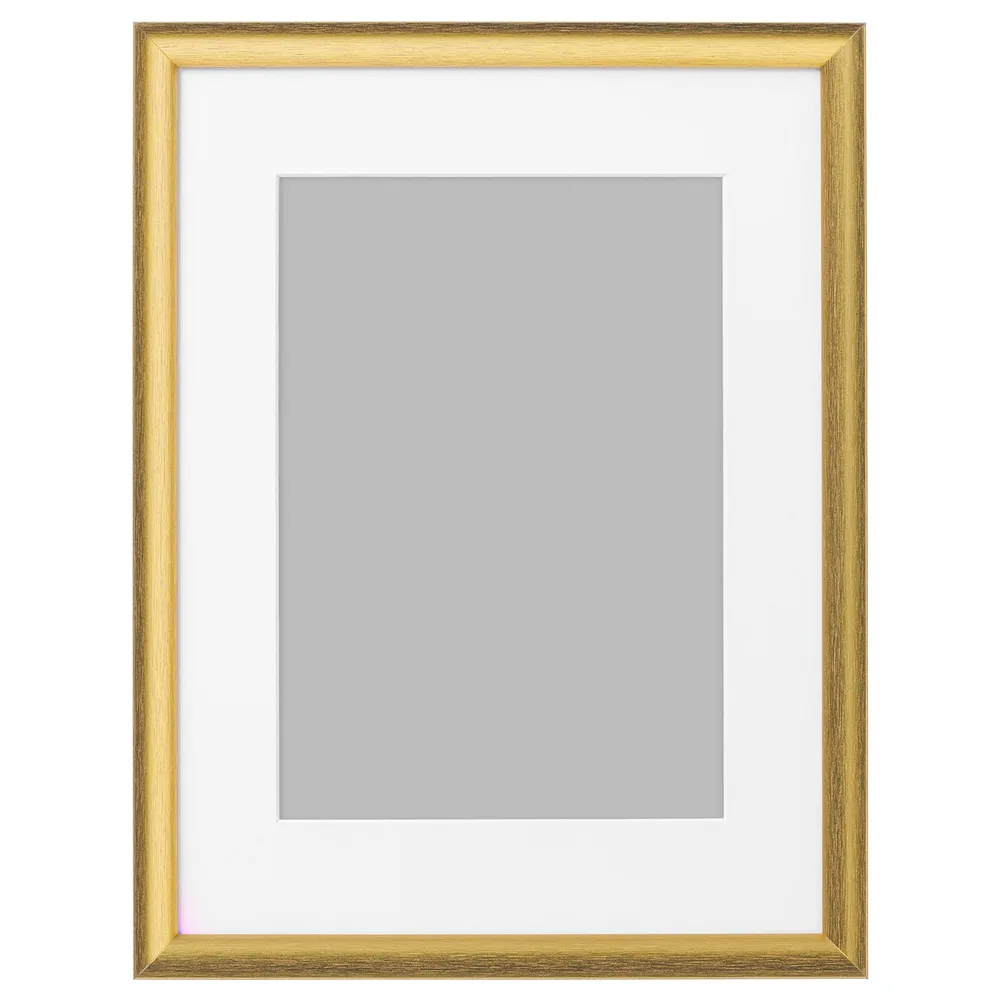 IKEA SILVERHÖJDEN (ИКЕА СИЛВЕРХЁЙДЕН) — Рамка, золотистый цвет 30х40 см