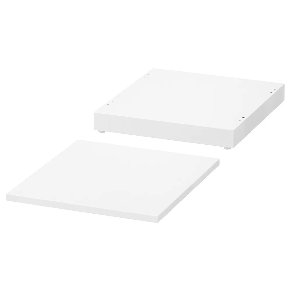IKEA NORDLI (ИКЕА НОРДЛИ) — Столешница и цоколь, белый 40х47 см