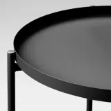 IKEA GLADOM (ИКЕА ГЛАДОМ) — Столик с подносом, чёрный 45x53 см — фото 2