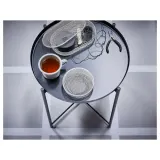 IKEA GLADOM (ИКЕА ГЛАДОМ) — Столик с подносом, чёрный 45x53 см — фото 6