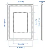 IKEA KNOPPÄNG (ИКЕА КНОППЭНГ) — Рамка, белая 21x30 см — фото 6