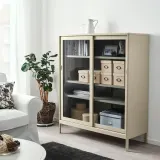 IKEA KVARNVIK (ИКЕА КВАРНВИК) — Коробка с крышкой, бежевая 18x25x15 см — фото 3