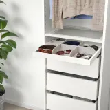 IKEA KOMPLEMENT (ИКЕА КОМПЛИМЕНТ) — Перегородка для выдвижного лотка, светло-серая 50x35 см — фото 2