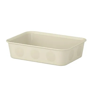 IKEA NOJIG (ИКЕА НОЙИГ) — Органайзер, пластик/бежевый 15x20x5 см