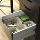 IKEA NOJIG (ИКЕА НОЙИГ) — Органайзер, пластик/бежевый 15x20x5 см — фото 3