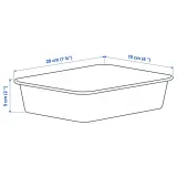 IKEA NOJIG (ИКЕА НОЙИГ) — Органайзер, пластик/бежевый 15x20x5 см — фото 7
