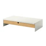 IKEA ELLOVEN (ИКЕА ЕЛЛОВЕН) — Подставка под монитор с ящиком, белый — фото 1