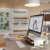 IKEA ELLOVEN (ИКЕА ЕЛЛОВЕН) — Подставка под монитор с ящиком, белый — фото 2
