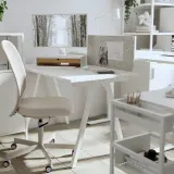 IKEA ELLOVEN (ИКЕА ЕЛЛОВЕН) — Подставка под монитор с ящиком, белый — фото 3