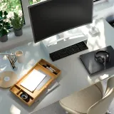 IKEA ELLOVEN (ИКЕА ЕЛЛОВЕН) — Подставка под монитор с ящиком, белый — фото 7