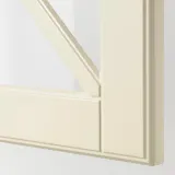IKEA BODBYN (ИКЕА БОДБИН) — Стеклянная дверь с раскладкой, кремовый 40х40 см — фото 3