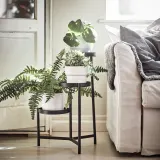IKEA OLIVBLAD (ИКЕА ОЛИВБЛАД) — Подставка для горшков, для дома и улицы/чёрный 58 см — фото 2
