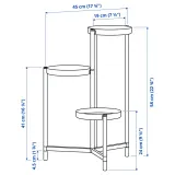 IKEA OLIVBLAD (ИКЕА ОЛИВБЛАД) — Подставка для горшков, для дома и улицы/чёрный 58 см — фото 6