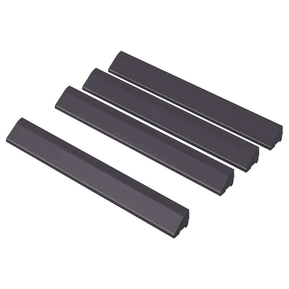 IKEA RUNNEN (ИКЕА РУННЕН) — Краевая планка для наружного покрытия, тёмно-серый 4 шт.