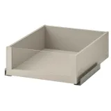 IKEA KOMPLEMENT (ИКЕА КОМПЛИМЕНТ) — Ящик со стеклянным фасадом, серо-бежевый 50х58 см — фото 1