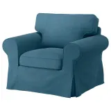 IKEA EKTORP (ИКЕА ЕКТОРП) — Чехол для кресла, Таллмюра синий — фото 2