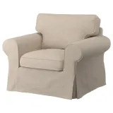 IKEA EKTORP (ИКЕА ЕКТОРП) — Чехол для кресла, Хилларед бежевый — фото 2