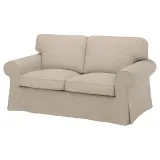 IKEA EKTORP (ИКЕА ЕКТОРП) — Чехол для дивана 2-местного, Хилларед бежевый — фото 2