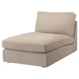 IKEA KIVIK (ИКЕА КИВИК) — Чехол для козетки, Таллмюра бежевый — фото 2