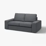 IKEA KIVIK (ИКЕА КИВИК) — Чехол для дивана 2-местного, Гуннаред средне-серый — фото 2