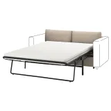 IKEA VIMLE (ИКЕА ВИМЛЕ) — Чехол для секции раскладного дивана 2-местного, Хилларед бежевый — фото 2
