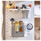 IKEA SKÅDIS (ИКЕА СКОДИС) — Корзина для хранения, 3 шт., белый — фото 7