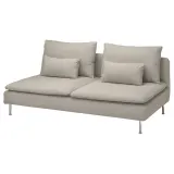 IKEA SÖDERHAMN (ИКЕА СЁДЕРХАМН) — Чехол для секции дивана 3-местного, Фридтуна светло-бежевый — фото 2