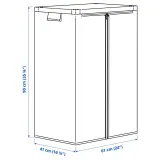 IKEA JOSTEIN (ИКЕА ЙОСТЕИН) — Чехол, прозрачный/для дома и улицы 61x41x90 см — фото 4