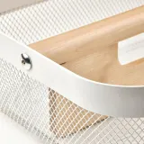 IKEA RISATORP (ИКЕА РИСАТОРП) — Корзина с разделителями, белый 33х24х11 см — фото 6
