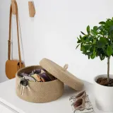 IKEA LJUNGAN (ИКЕА ЛЙУНГАН) — Корзина с крышкой 20х10 см — фото 2