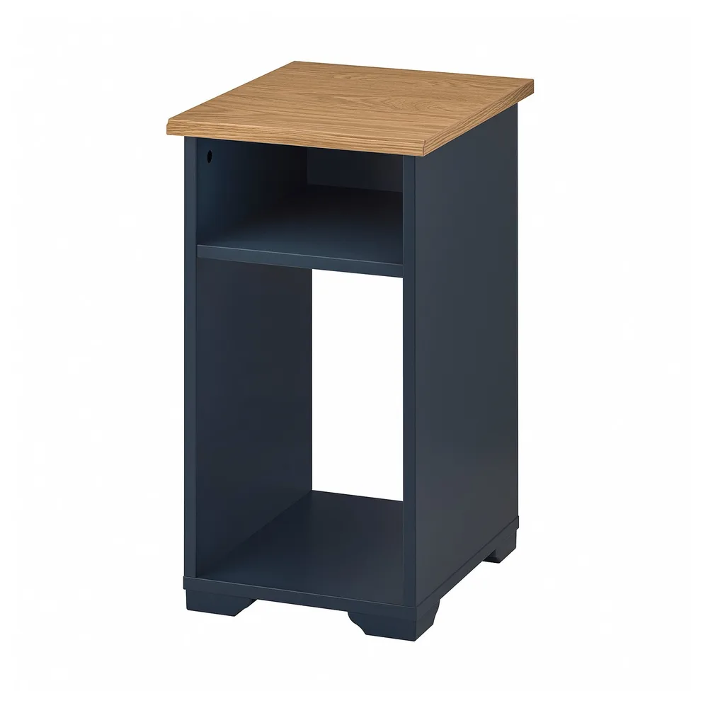 IKEA SKRUVBY (ИКЕА СКРУВБИ) — Столик, чёрно-синий 40х32 см
