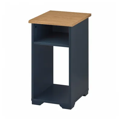 IKEA SKRUVBY (ИКЕА СКРУВБИ) — Столик, чёрно-синий 40х32 см