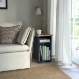IKEA SKRUVBY (ИКЕА СКРУВБИ) — Столик, чёрно-синий 40х32 см — фото 2