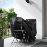 IKEA TOSTERÖ (ИКЕА ТОСТЕРЁ) — Чехол для садовой мебели, стол и стулья/чёрный 120x65 см — фото 2
