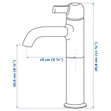 IKEA VOXNAN (ИКЕА ВОКСНАН) — Смеситель для раковины высокий, хром — фото 5