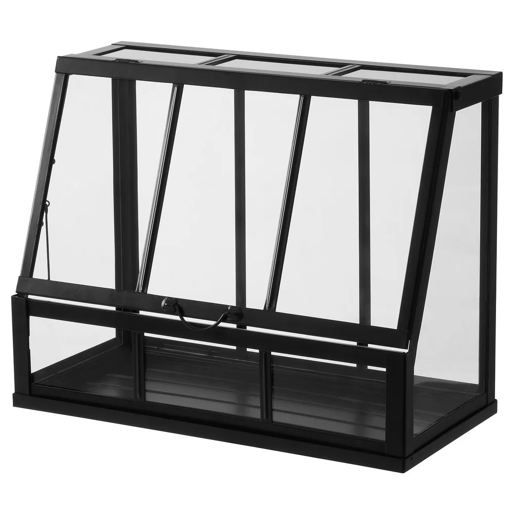 IKEA ÅKERBÄR (ИКЕА ОКЕРБЭР) — Мини-теплица, для дома/улицы/антрацит 45 см