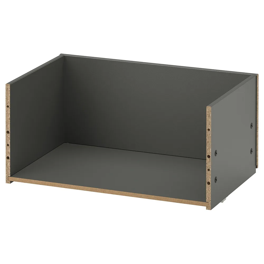IKEA BESTÅ (ИКЕА БЕСТО) — Корпус ящика, тёмно-серый 60x25x40 см