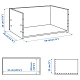 IKEA BESTÅ (ИКЕА БЕСТО) — Корпус ящика, тёмно-серый 60x25x40 см — фото 2