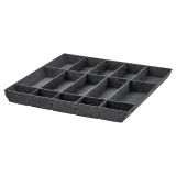 IKEA UPPDATERA (ИКЕА УППДАТЕРА) — Регулируемый органайзер для ящика, серый 60 см — фото 1