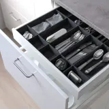IKEA UPPDATERA (ИКЕА УППДАТЕРА) — Регулируемый органайзер для ящика, серый 60 см — фото 6